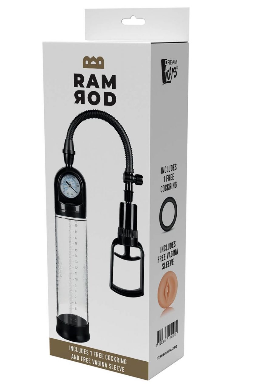 Ramrod Deluxe - nyomásmérős péniszpumpa