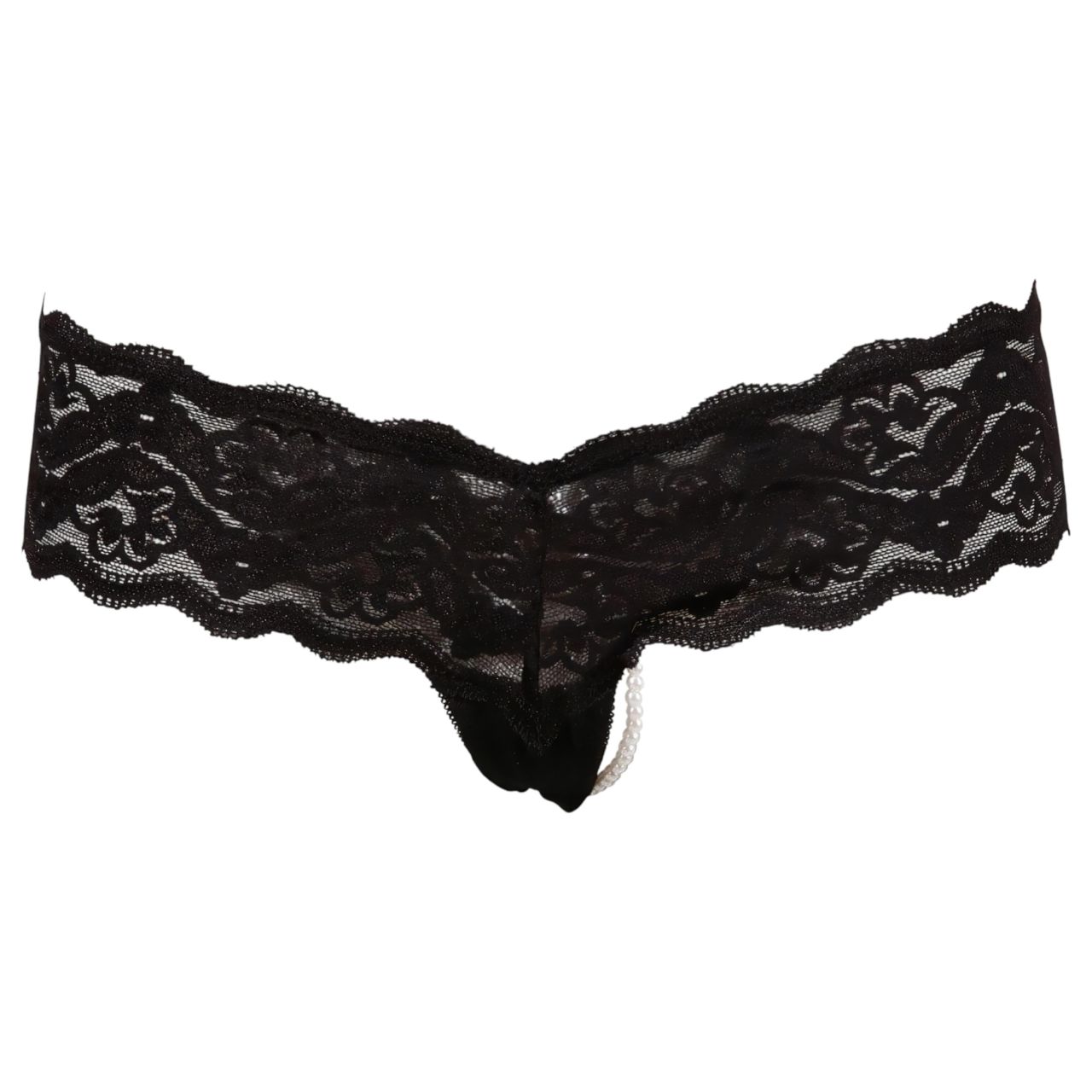 Cottelli - Gyöngyös csipke tanga (fekete) Cottelli - Gyöngyös csipke tanga (fekete)