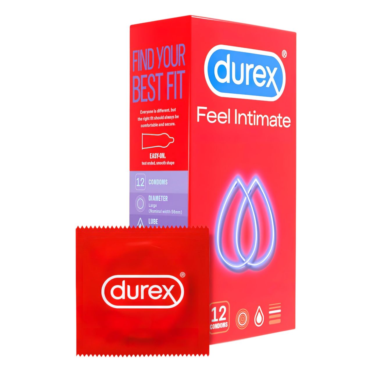 Durex Feel Intimate - vékonyfalú óvszer (12db)