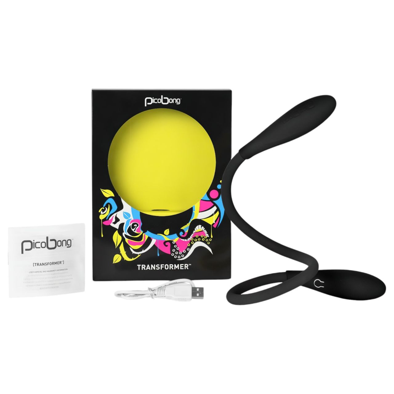 Picobong Transformer - vízálló unisex vibrátor (fekete) Picobong Transformer - vízálló unisex vibrátor (fekete)