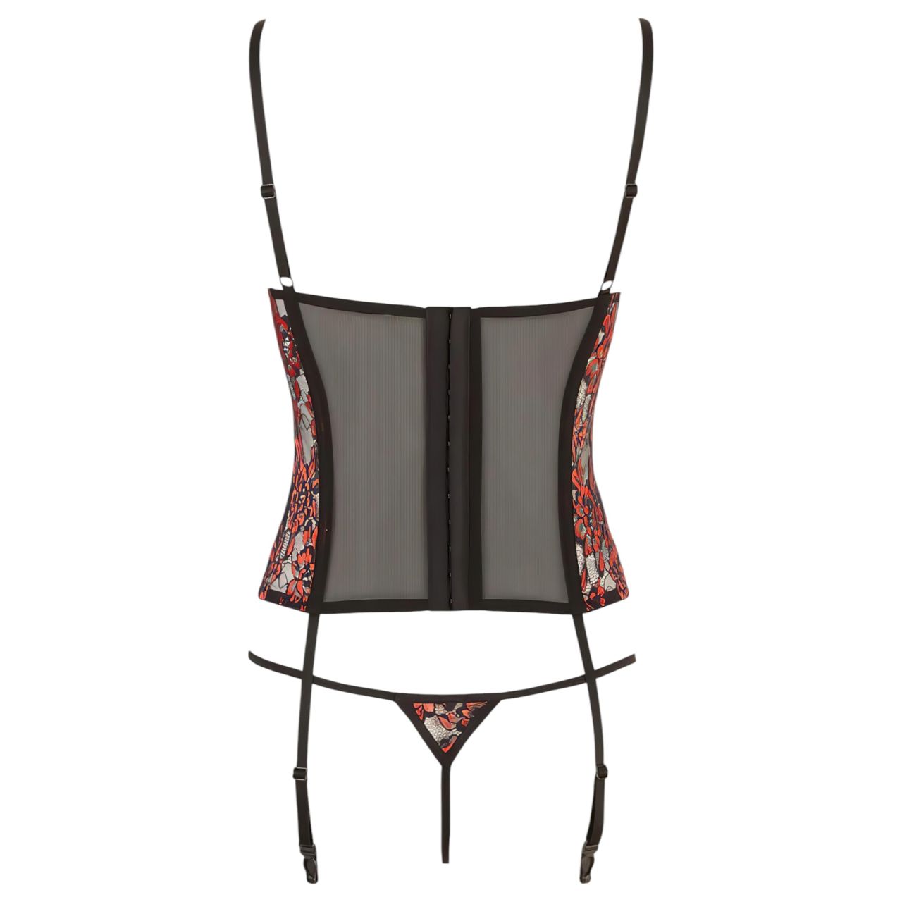 Cottelli - Rózsás fűző és tanga (piros) Cottelli - Rózsás fűző és tanga (piros)