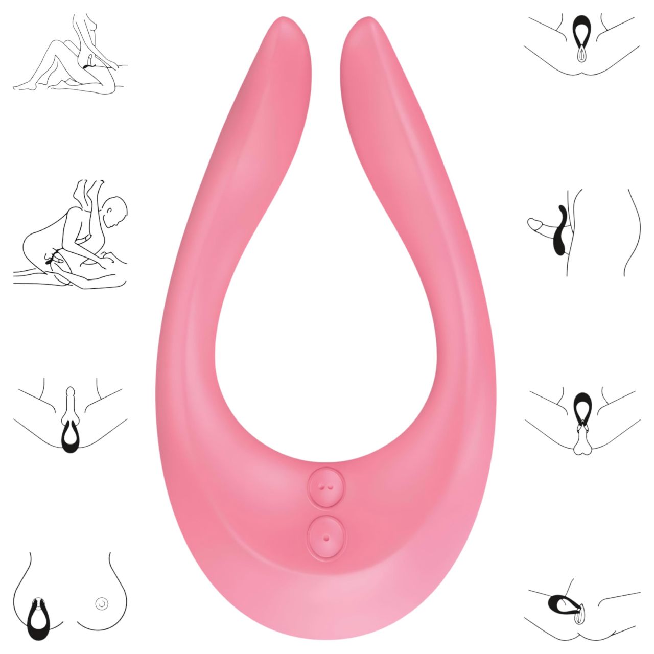 Satisfyer Endless Joy - akkus párvibrátor (pink)