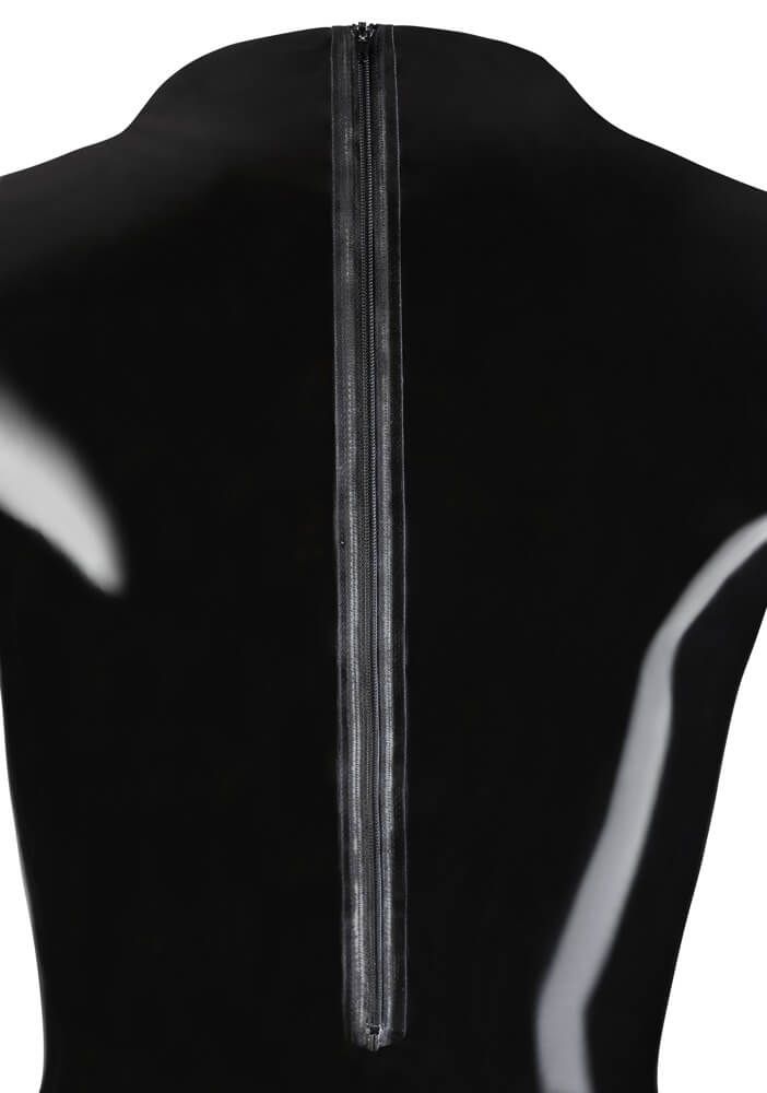 LATEX - hosszúujjú női body (fekete)