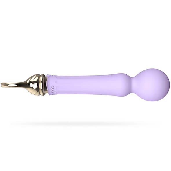 ZALO Confidence Heating Wand - akkus, luxus masszírozó vibrátor (lila)