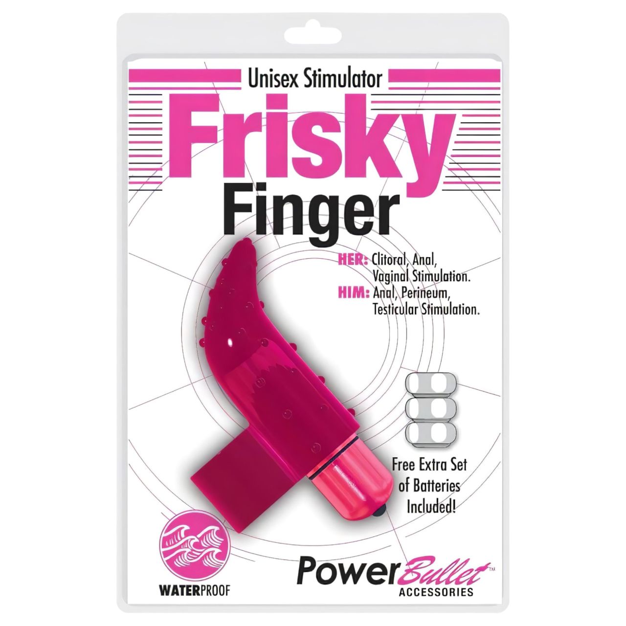 Frisky Finger - vízálló ujjvibrátor (pink)