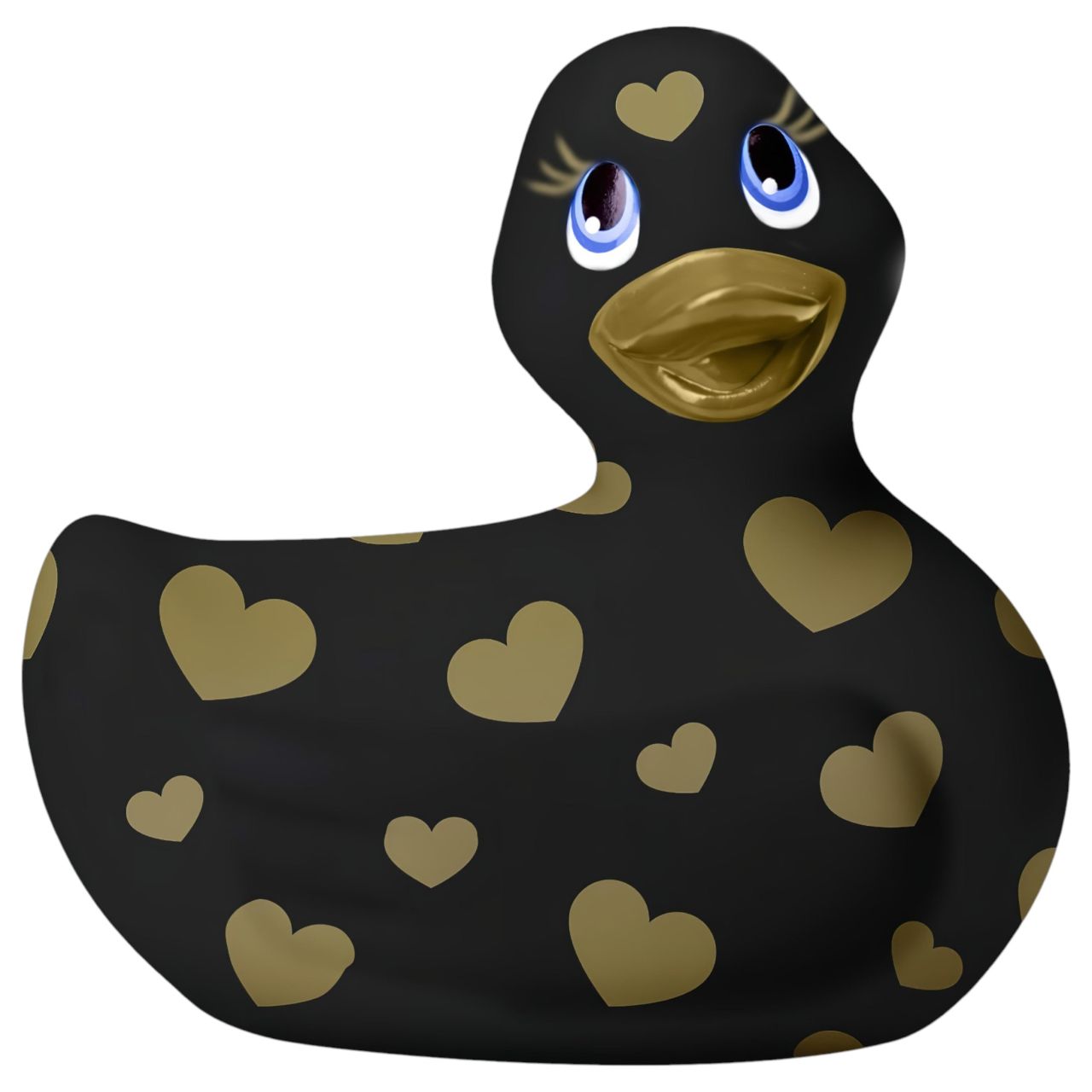 My Duckie Romance 2.0 - kacsa vízálló csiklóvibrátor (fekete-arany)