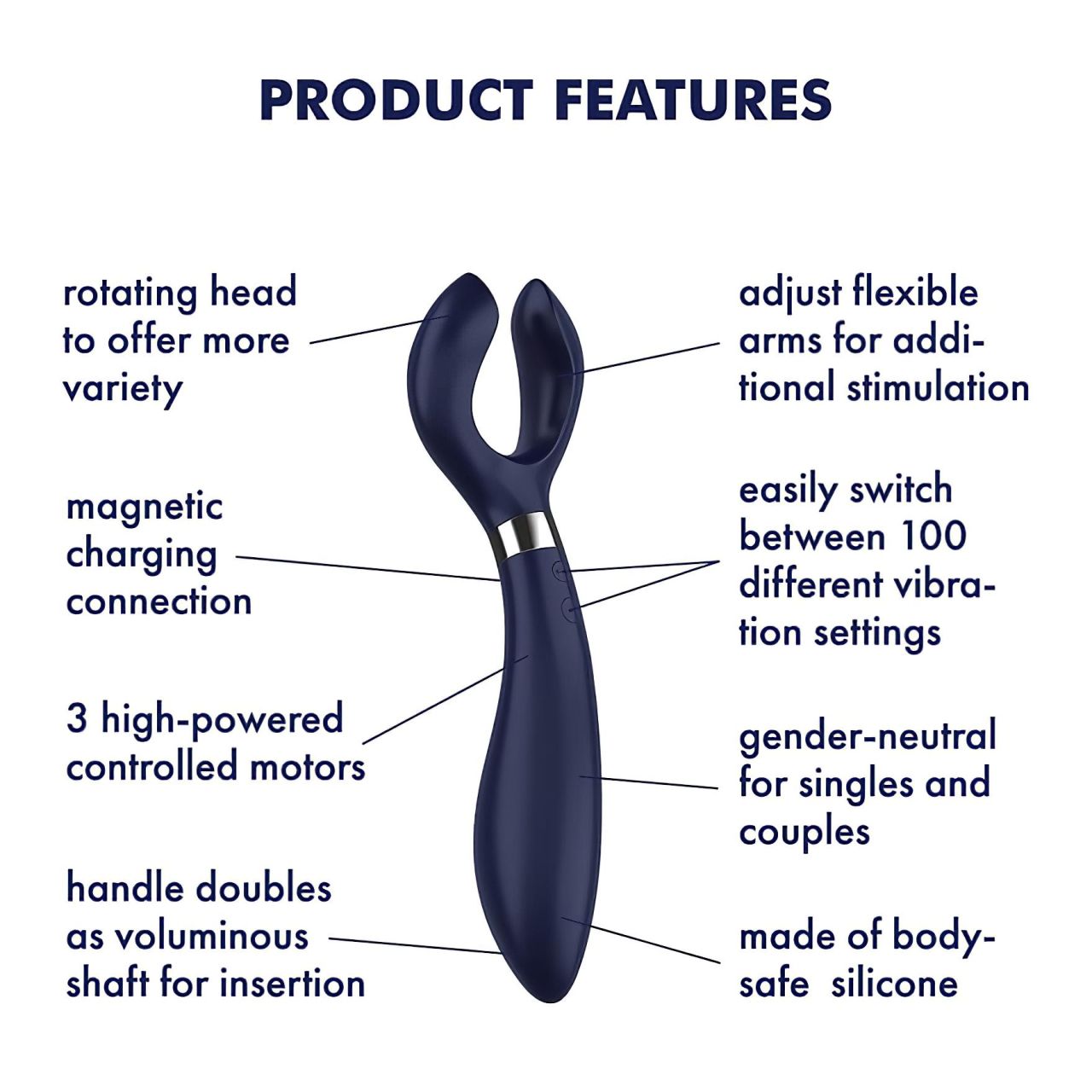 Satisfyer Endless Fun - akkus, vízálló párvibrátor (kék) Satisfyer Endless Fun - akkus, vízálló párvibrátor (kék)