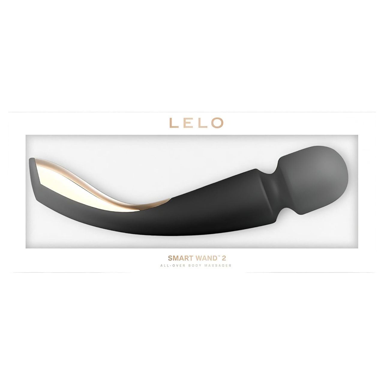 LELO Smart Wand 2 - nagy - akkus, masszírozó vibrátor (fekete)