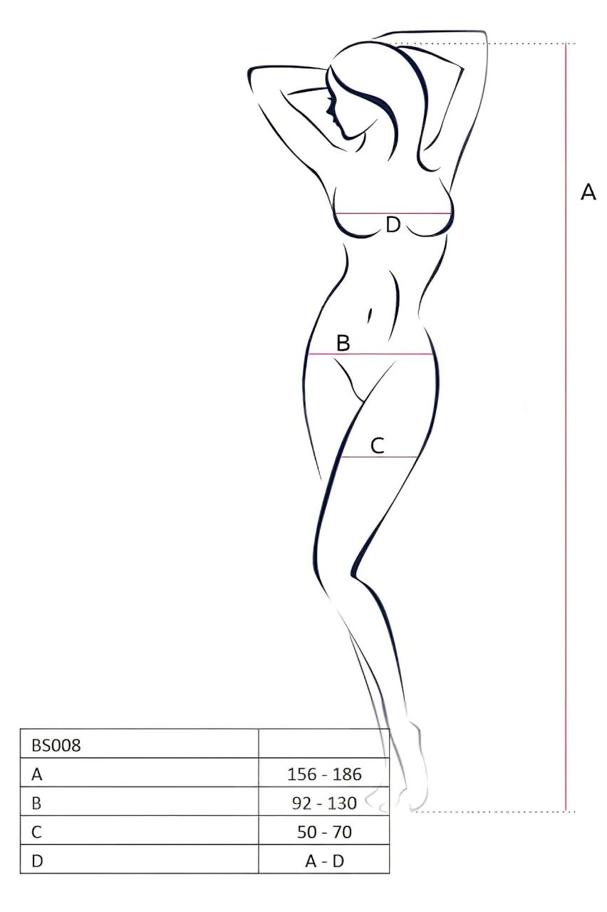 Passion BS008 - masnis necc szett (fekete) - S-L