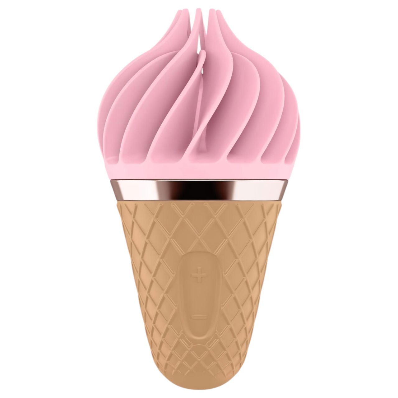 Satisfyer Sweet Treat - akkus, forgó csiklóvibrátor (pink-barna)