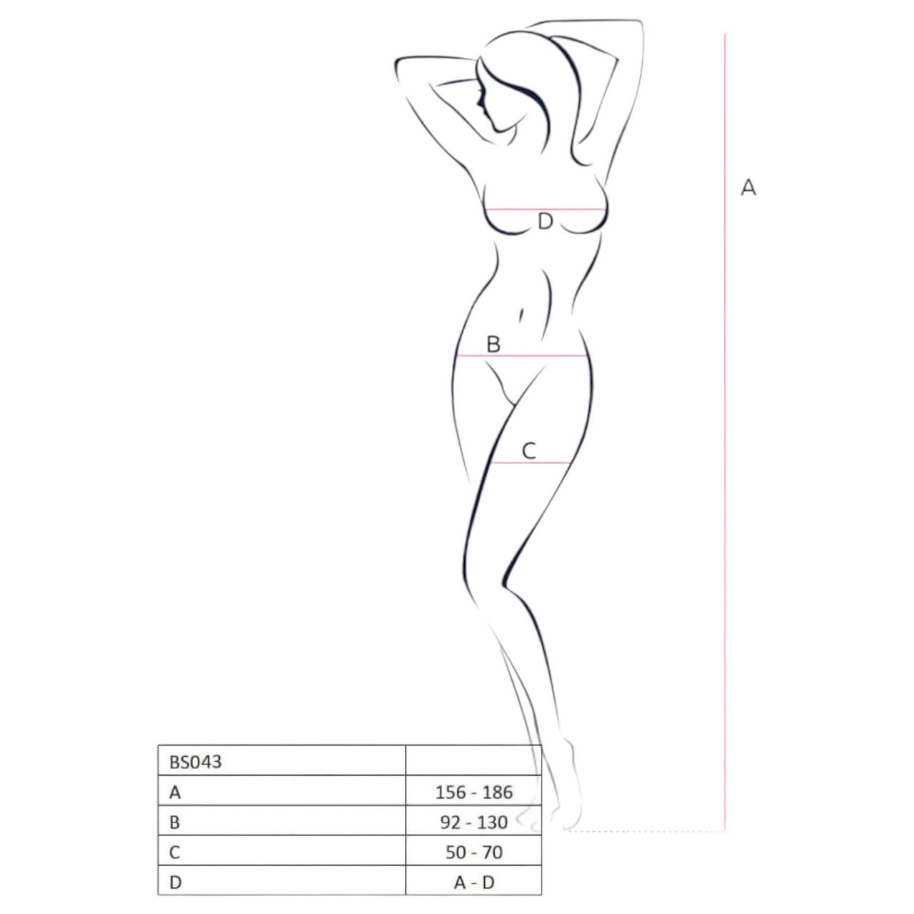 / Passion BS043 - necc szett (fehér) - S-L