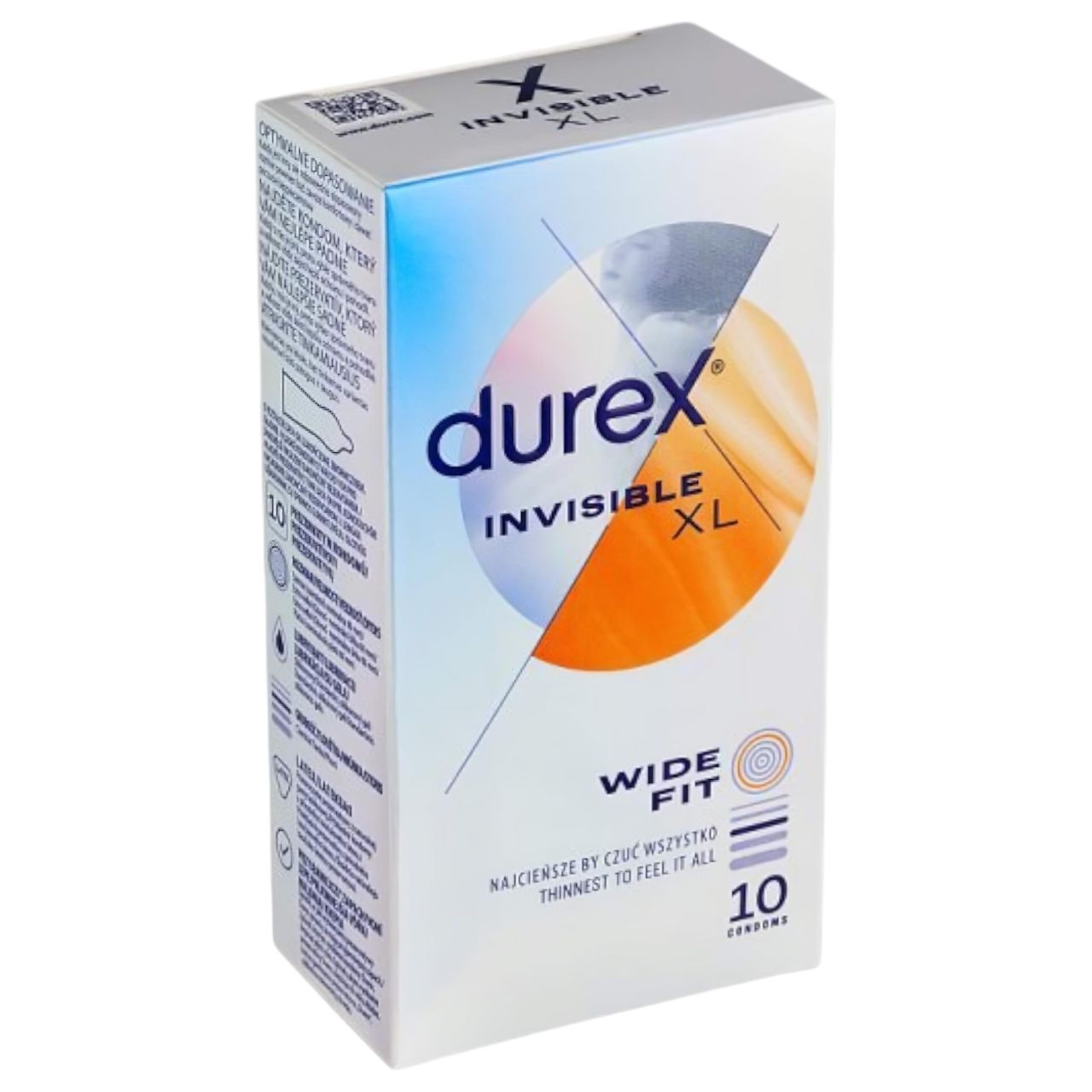 Durex Invisible XL - extra nagy óvszer (10db)