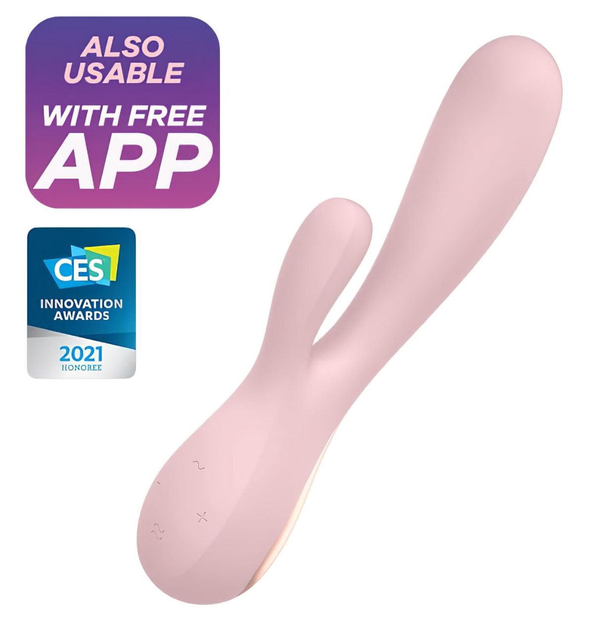 Satisfyer Mono Flex - okos vízálló vibrátor (halvány pink)