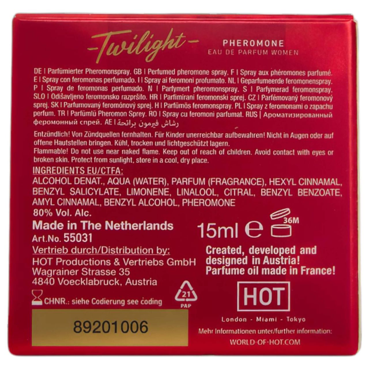 HOT Twilight - feromon parfüm nőknek (15ml) - illatos HOT Twilight - feromon parfüm nőknek (15ml) - illatos