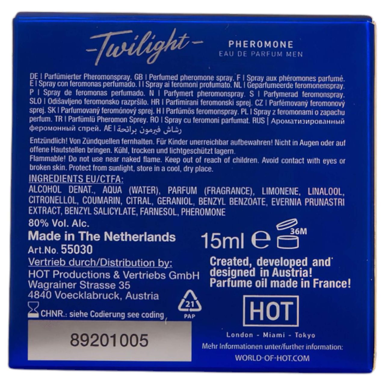 HOT Twilight - feromon parfüm férfiaknak (15ml) - illatos HOT Twilight - feromon parfüm férfiaknak (15ml) - illatos