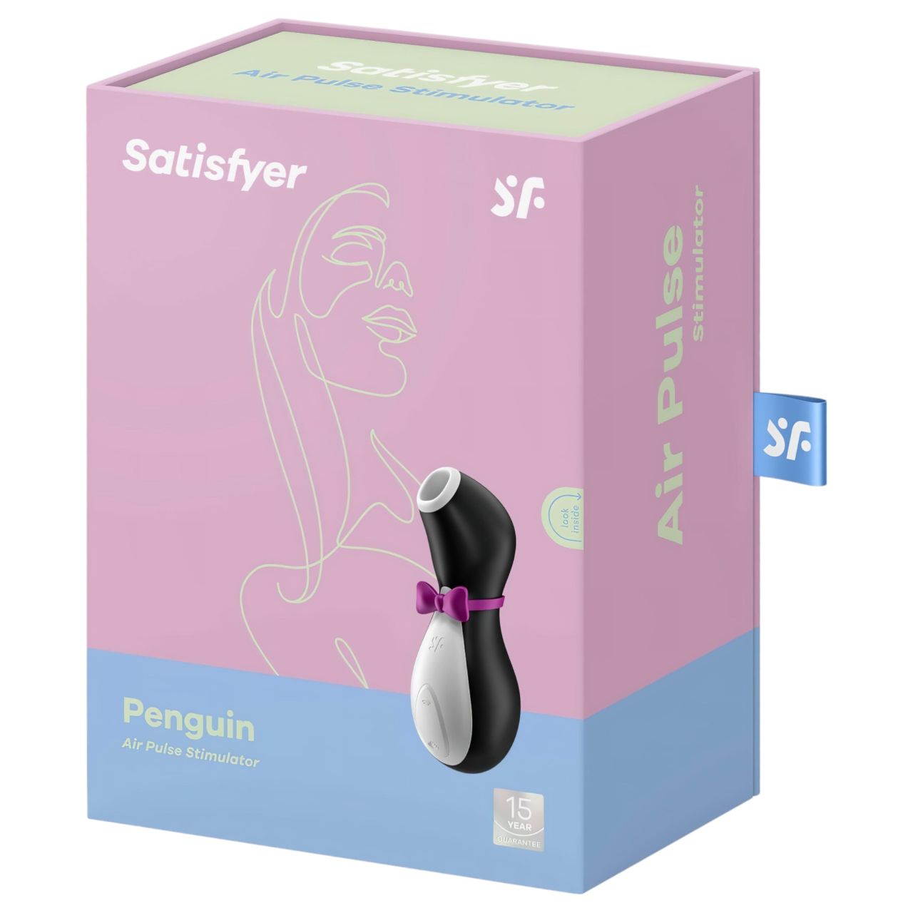 Satisfyer Penguin - akkus, vízálló csiklóizgató (fekete-fehér)