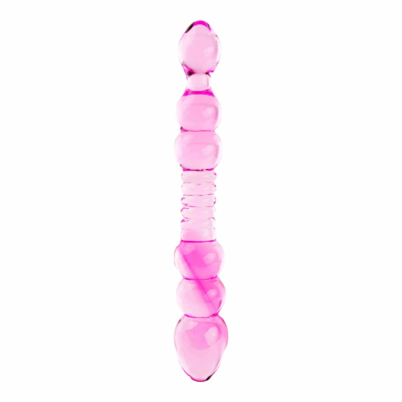/ FEELZTOYS GLAZZZ Lucid Dreams - gyöngyös üveg dildó (pink)