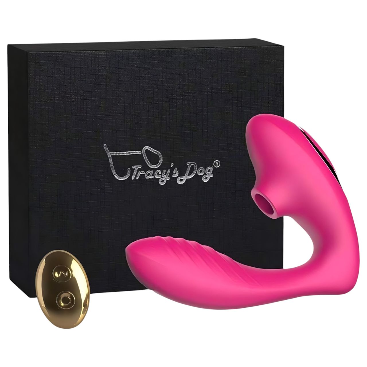 Tracy's Dog Pro2 - rádiós, léghullámos 2in1 vibrátor (pink)