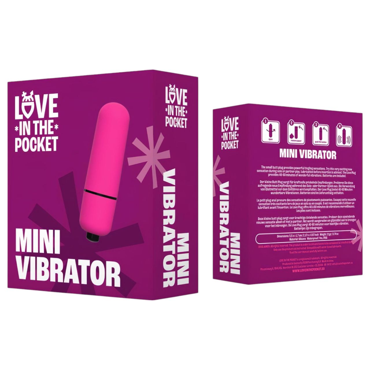 Love Bullet - vízálló mini vibrátor (pink) Love Bullet - vízálló mini vibrátor (pink)