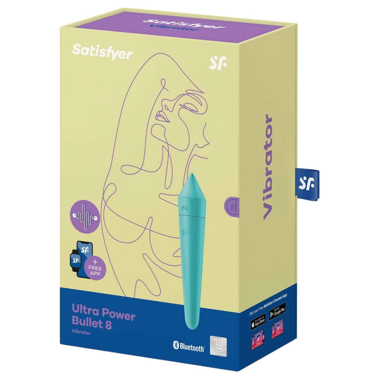 Satisfyer Ultra Power Bullet 8 - okos vízálló vibrátor (zöld) Satisfyer Ultra Power Bullet 8 - okos vízálló vibrátor (zöld)