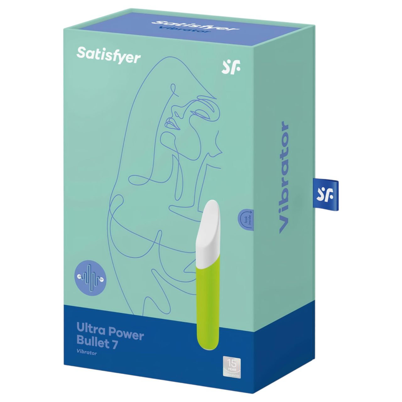 Satisfyer Ultra Power Bullet 7 - vízálló csiklóvibrátor (zöld)