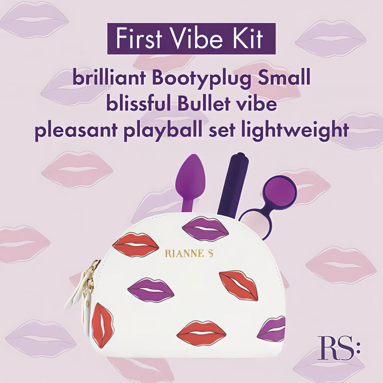 / Rianne Essentials First - vibrátor szett - lila (3 részes)