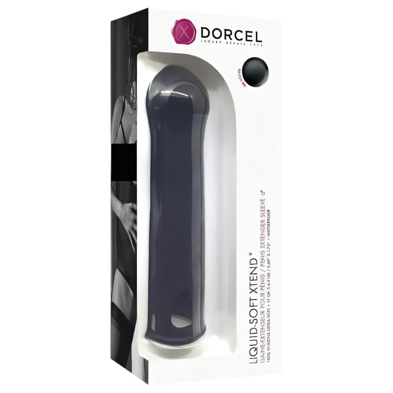 / Dorcel Liquid-soft Xtend - péniszköpeny (fekete) / Dorcel Liquid-soft Xtend - péniszköpeny (fekete)