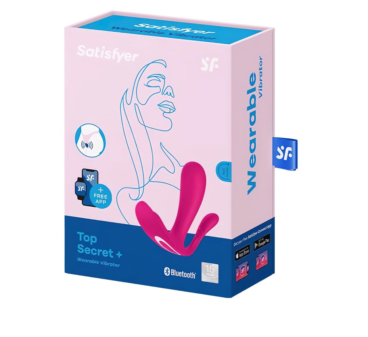 Satisfyer Top Secret Plus - okos 3 ágú vibrátor (pink)