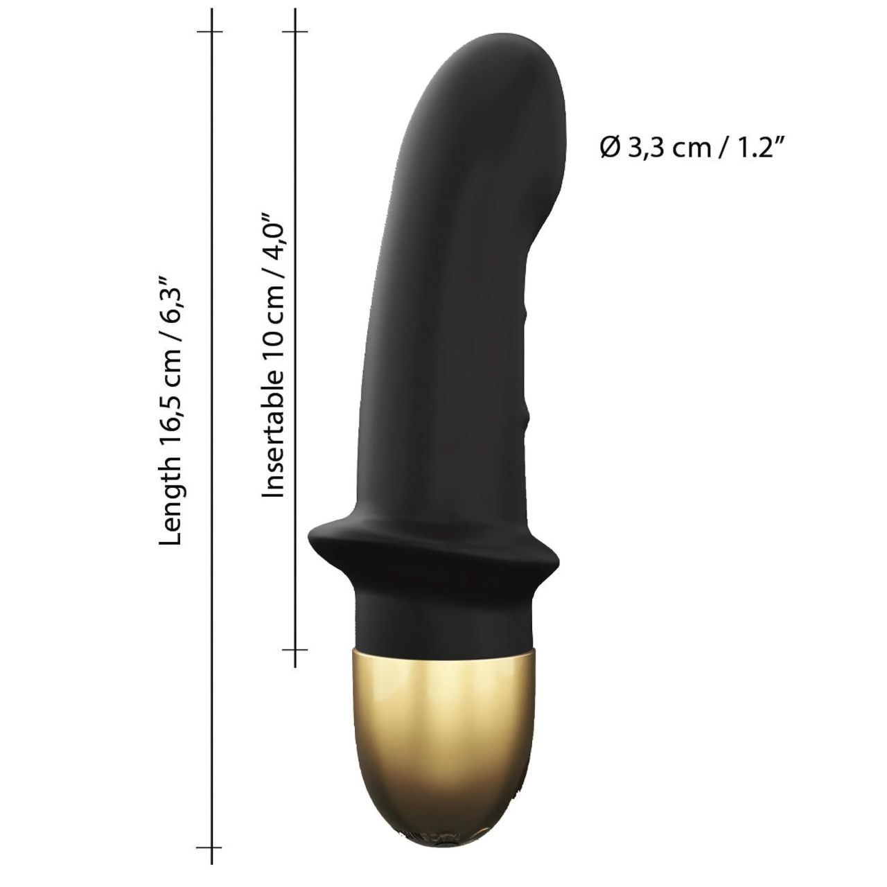 Dorcel Mini Lover 2.0 - akkus, G-pont vibrátor (fekete-arany) Dorcel Mini Lover 2.0 - akkus, G-pont vibrátor (fekete-arany)