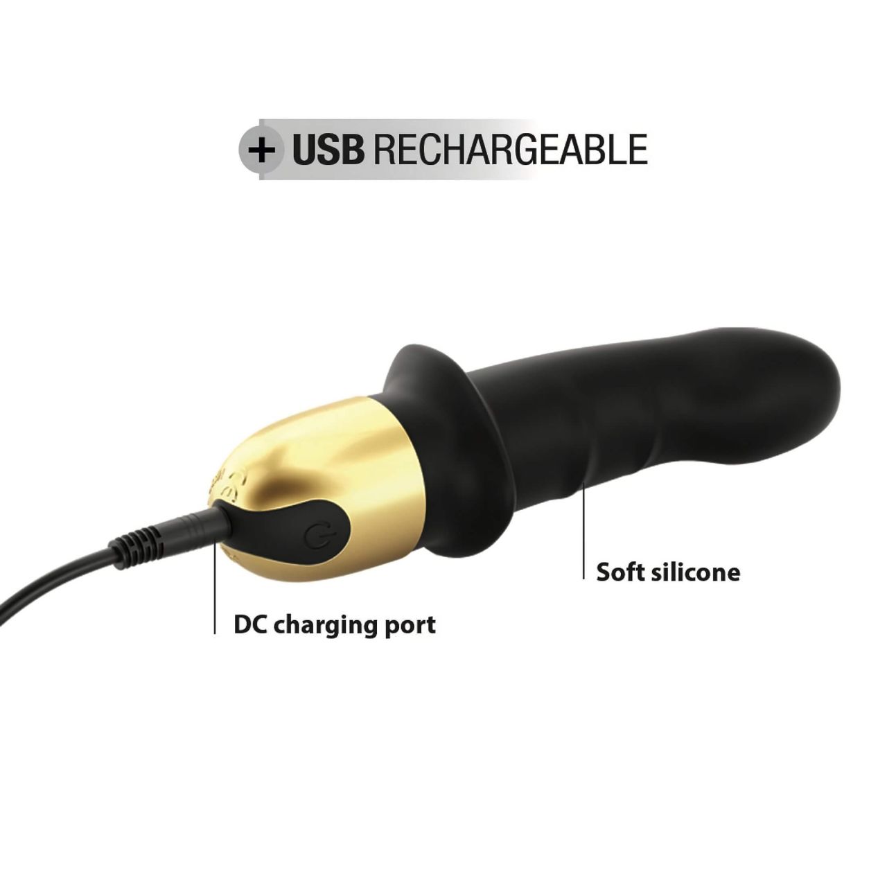 Dorcel Mini Lover 2.0 - akkus, G-pont vibrátor (fekete-arany) Dorcel Mini Lover 2.0 - akkus, G-pont vibrátor (fekete-arany)
