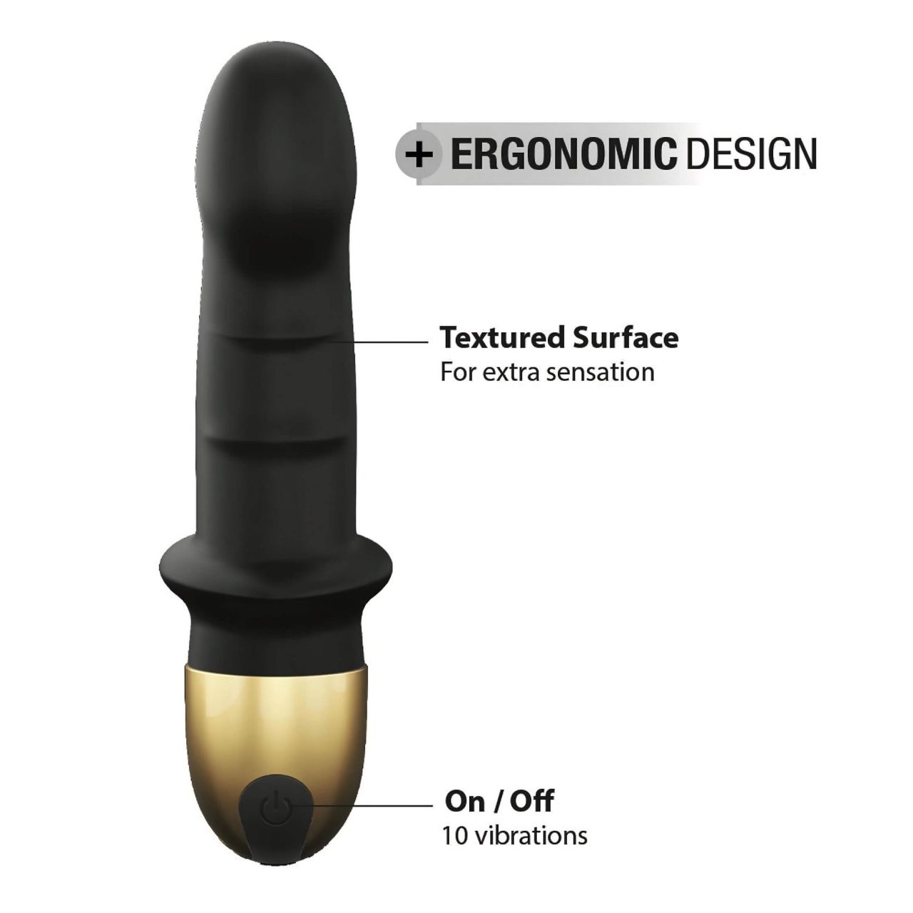 / Dorcel Mini Lover 2.0 - akkus, G-pont vibrátor (fekete-arany)