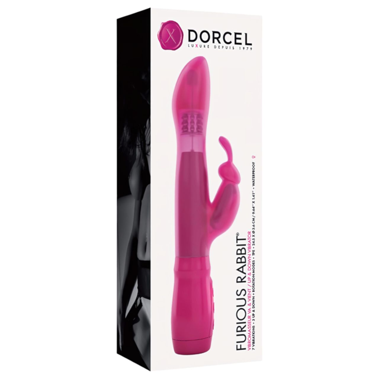 Dorcel Furious Rabbit - csiklókaros vibrátor (pink)