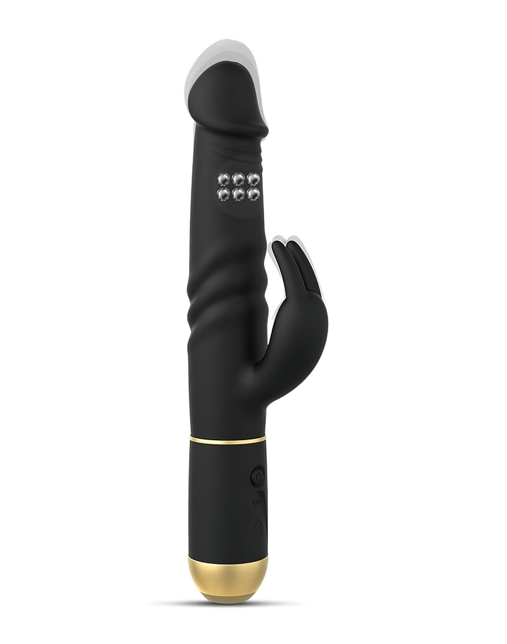 Dorcel Furious Rabbit 2.0 - lökő csiklókaros vibrátor (fekete)