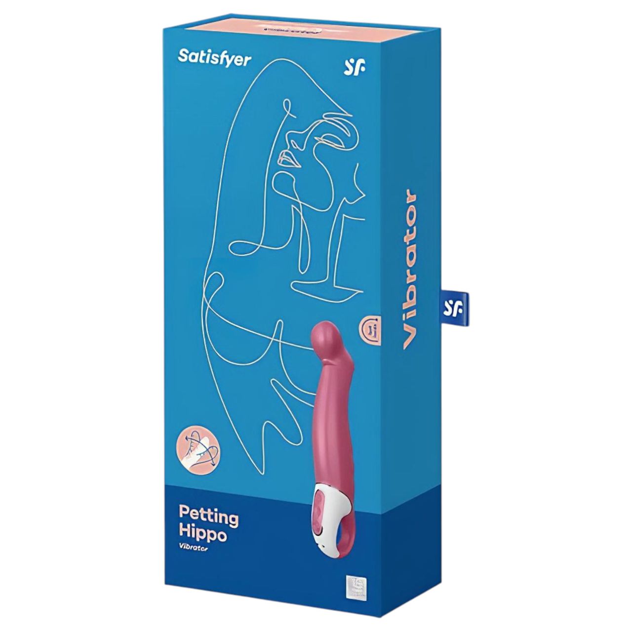 Satisfyer Petting Hippo - akkus, vízálló vibrátor (pink)
