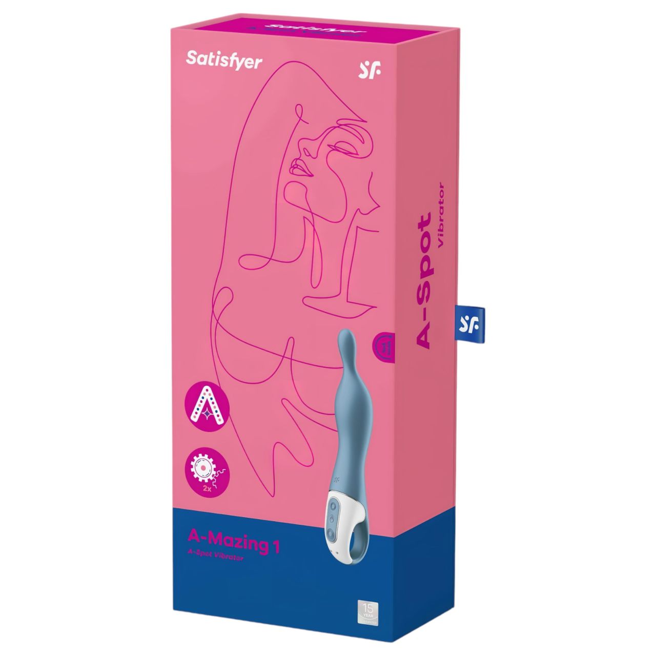 Satisfyer A-Mazing 1 - akkus, A-pont vibrátor (kék) Satisfyer A-Mazing 1 - akkus, A-pont vibrátor (kék)