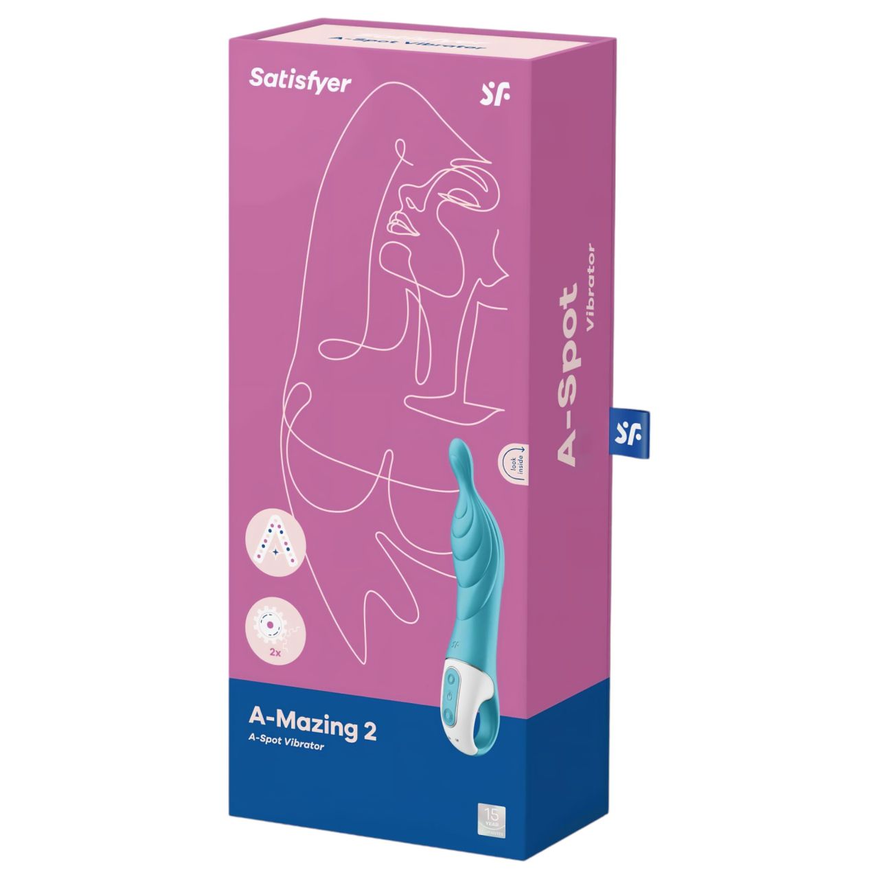 Satisfyer A-Mazing 2 - akkus, A-pont vibrátor (türkiz) Satisfyer A-Mazing 2 - akkus, A-pont vibrátor (türkiz)
