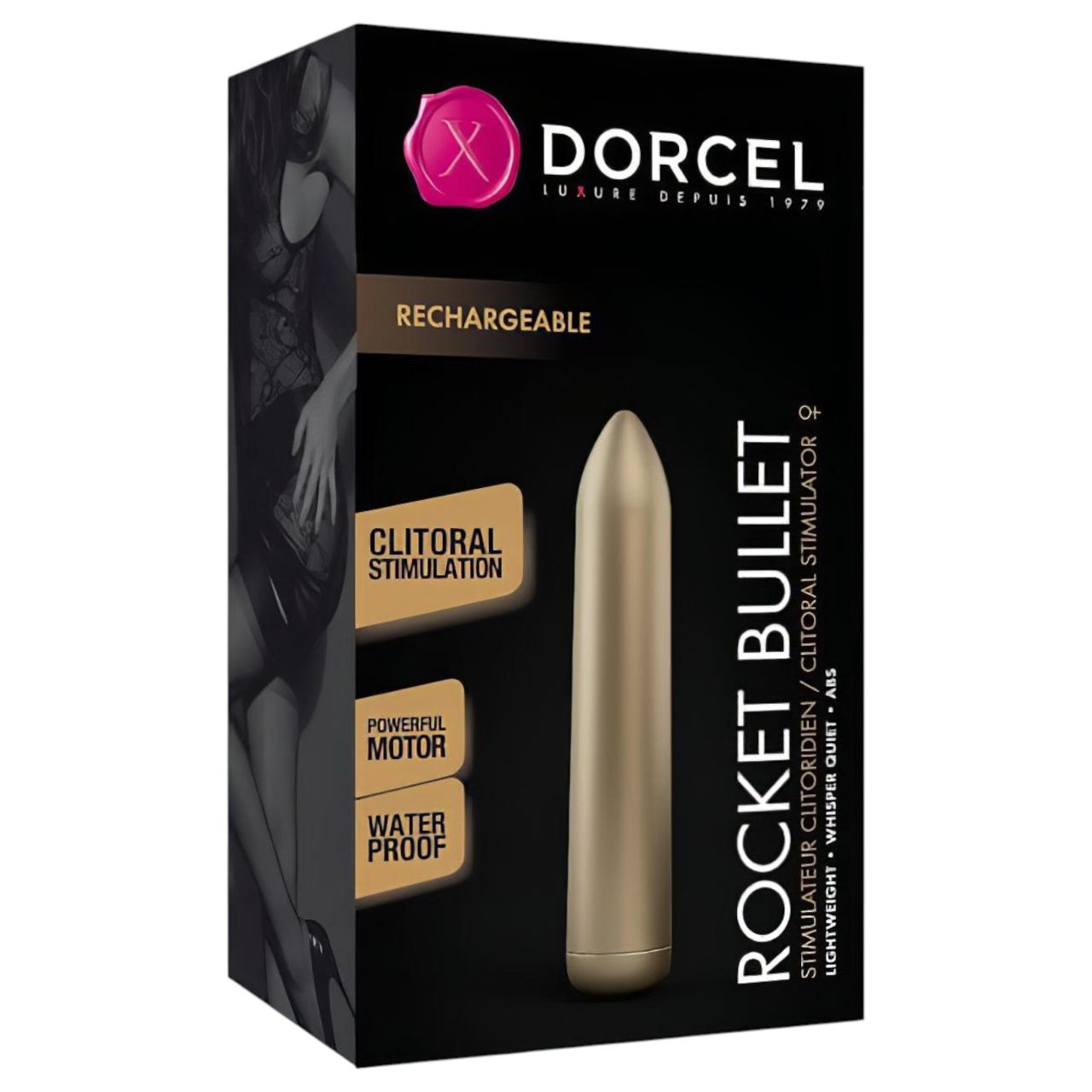 / Dorcel Rocket Bullet - akkus rúdvibrátor (arany)