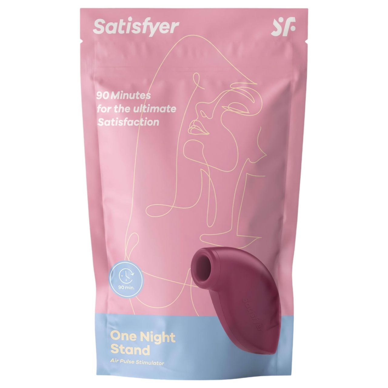 Satisfyer One Night Stand - léghullámos csiklóizgató (piros)