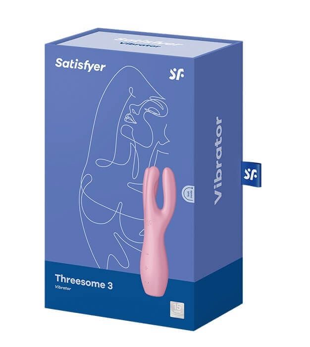 Satisfyer Threesome 3 - akkus csiklóvibrátor (pink)