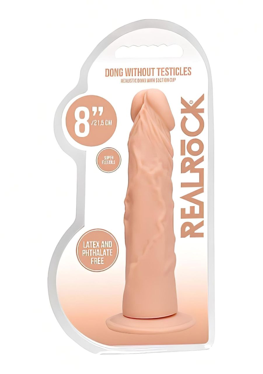 RealRock Dong 8 - élethű dildó (20cm) - natúr