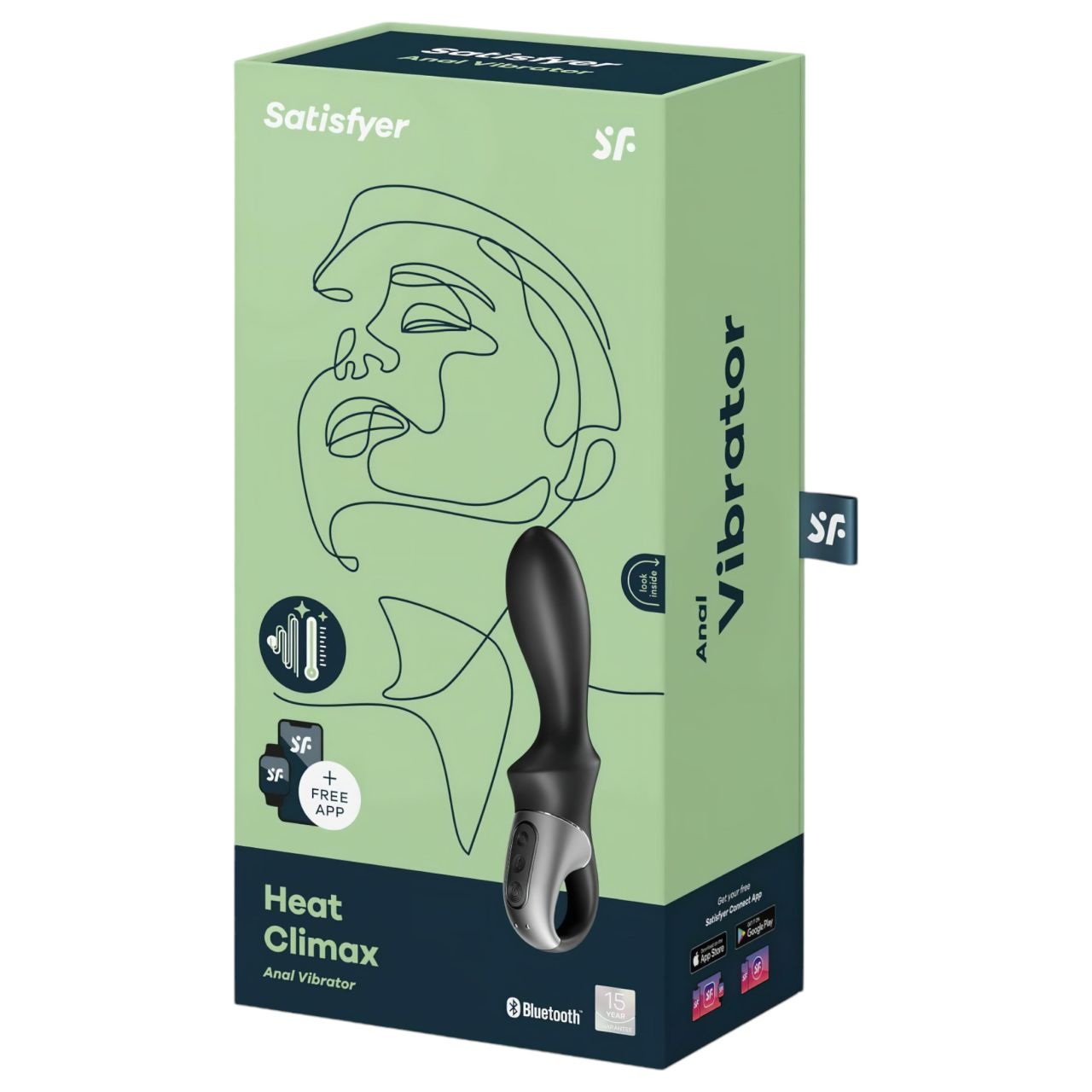 Satisfyer Heat Climax - okos, melegítő anál vibrátor (fekete) Satisfyer Heat Climax - okos, melegítő anál vibrátor (fekete)