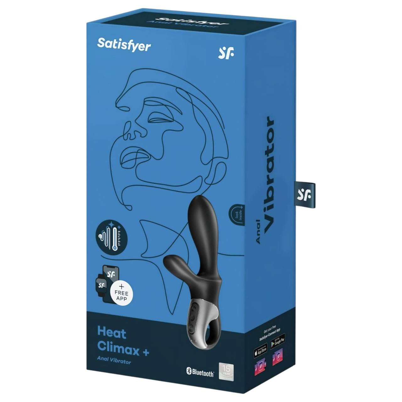 Satisfyer Heat Climax+ - okos, melegítő anál vibrátor (fekete) Satisfyer Heat Climax+ - okos, melegítő anál vibrátor (fekete)