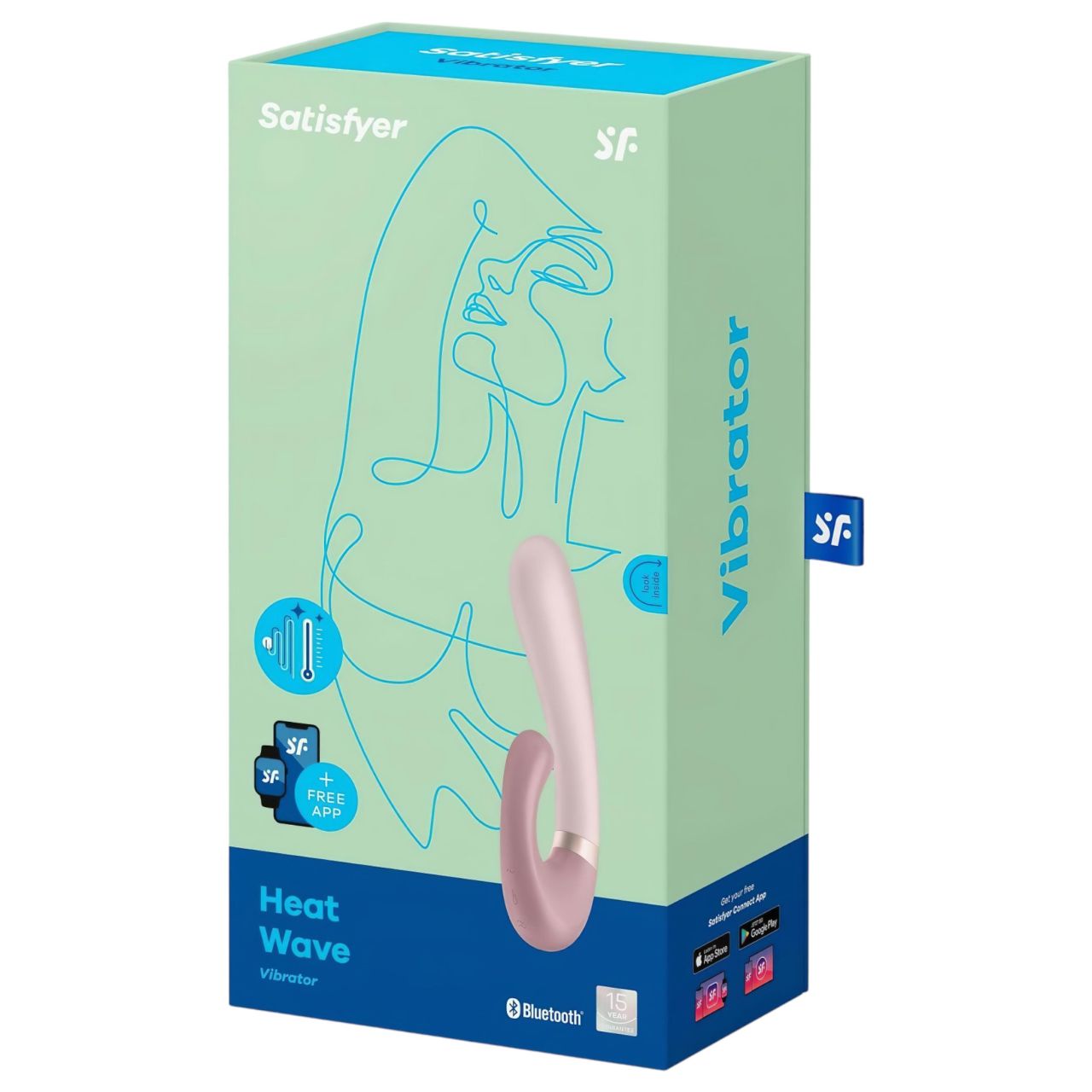 Satisfyer Heat Wave - okos, melegítő, karos vibrátor (bézs)