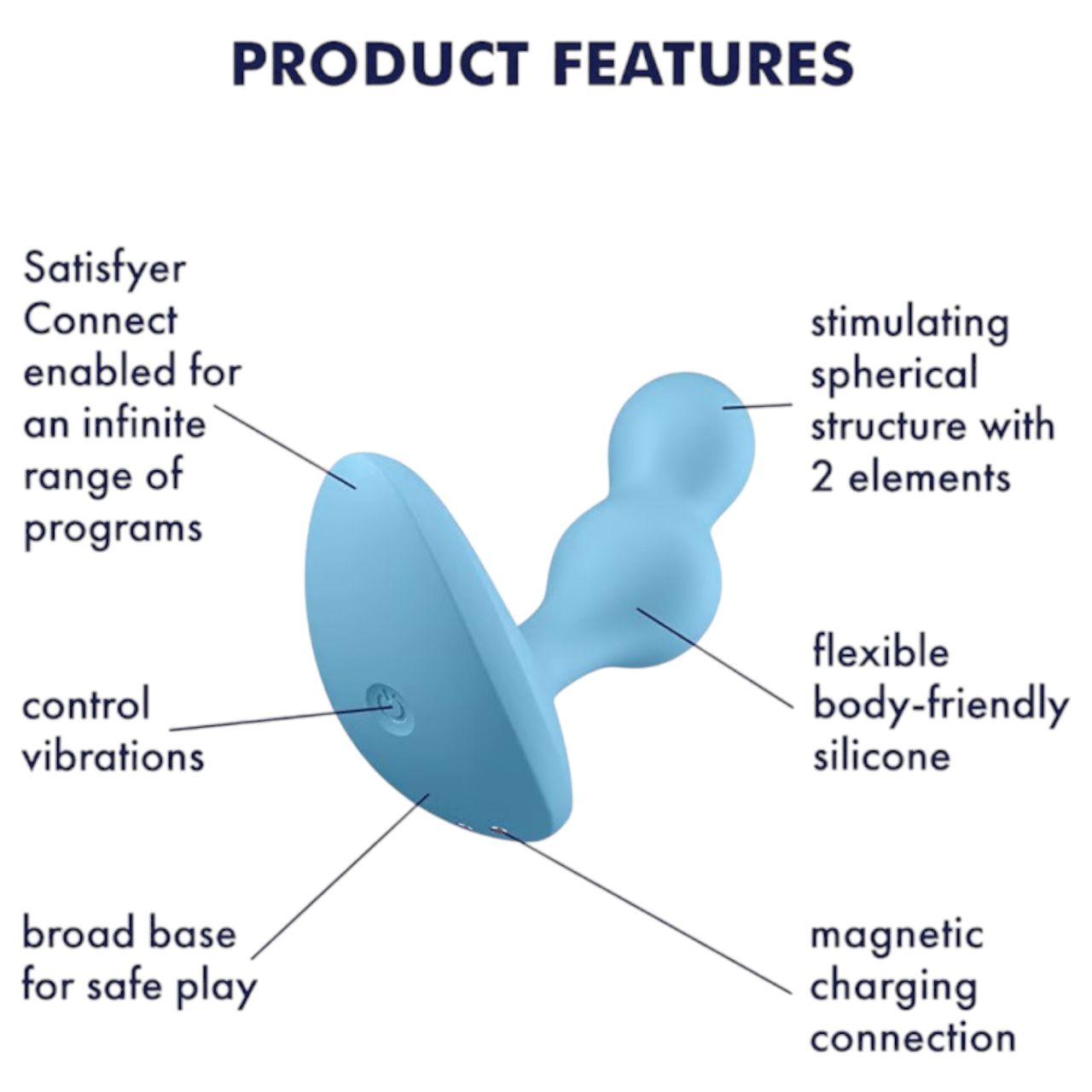 Satisfyer Deep Diver - okos anál vibrátor (kék) Satisfyer Deep Diver - okos anál vibrátor (kék)