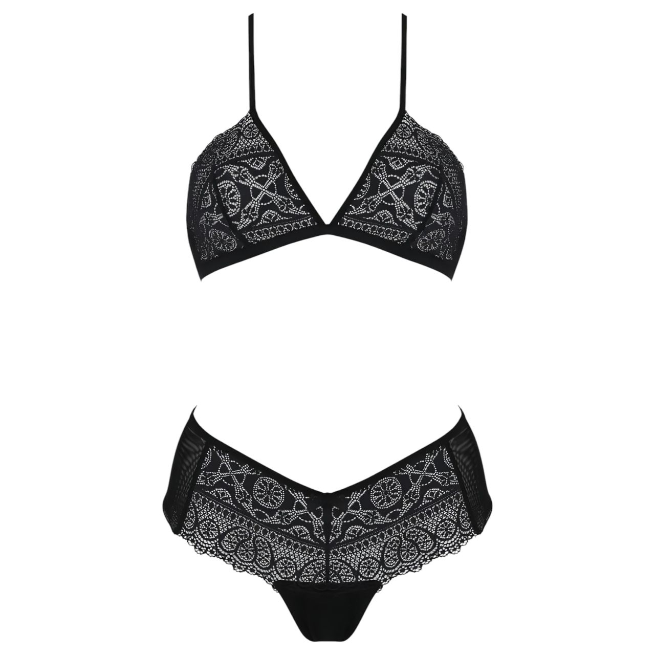 / Passion Eco Kerria - csipke bikini szett (fekete) / Passion Eco Kerria - csipke bikini szett (fekete)