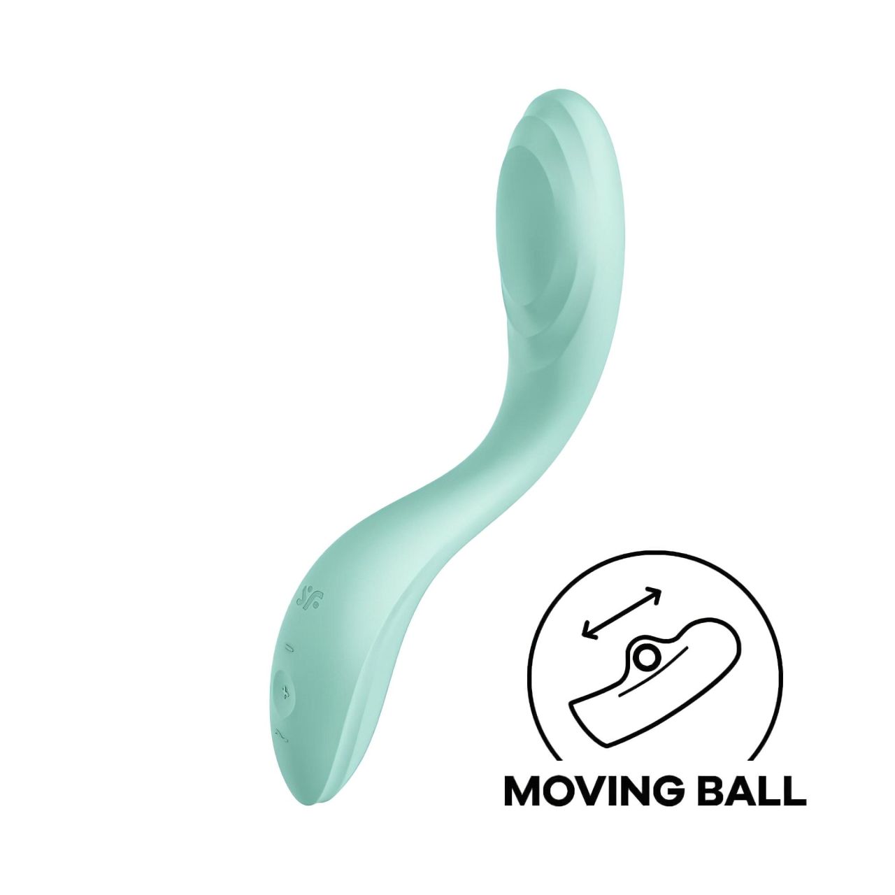 Satisfyer Rrrolling - akkus, mozgó golyós G-pont vibrátor (menta)