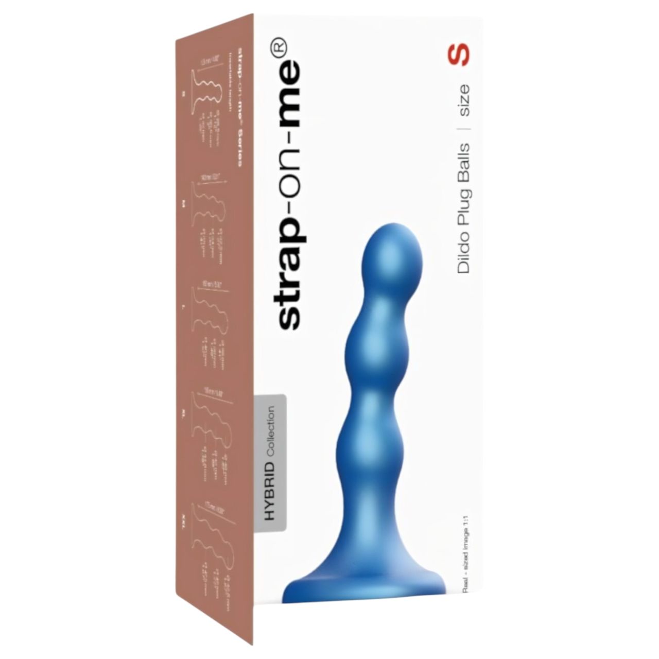 Strap-on-me Balls S - gömbös, tapadókorongos dildó (kék) Strap-on-me Balls S - gömbös, tapadókorongos dildó (kék)