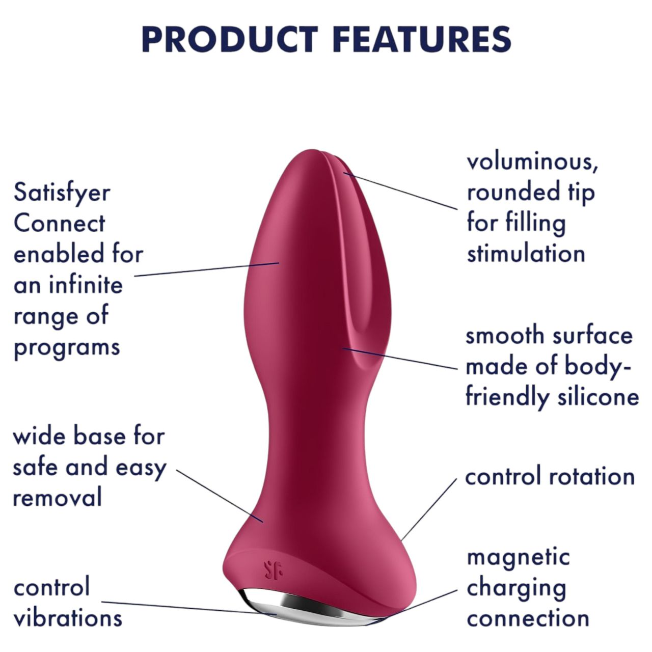 Satisfyer Rotator Plug 2 - akkus, gyöngyös anál vibrátor (piros) Satisfyer Rotator Plug 2 - akkus, gyöngyös anál vibrátor (piros)