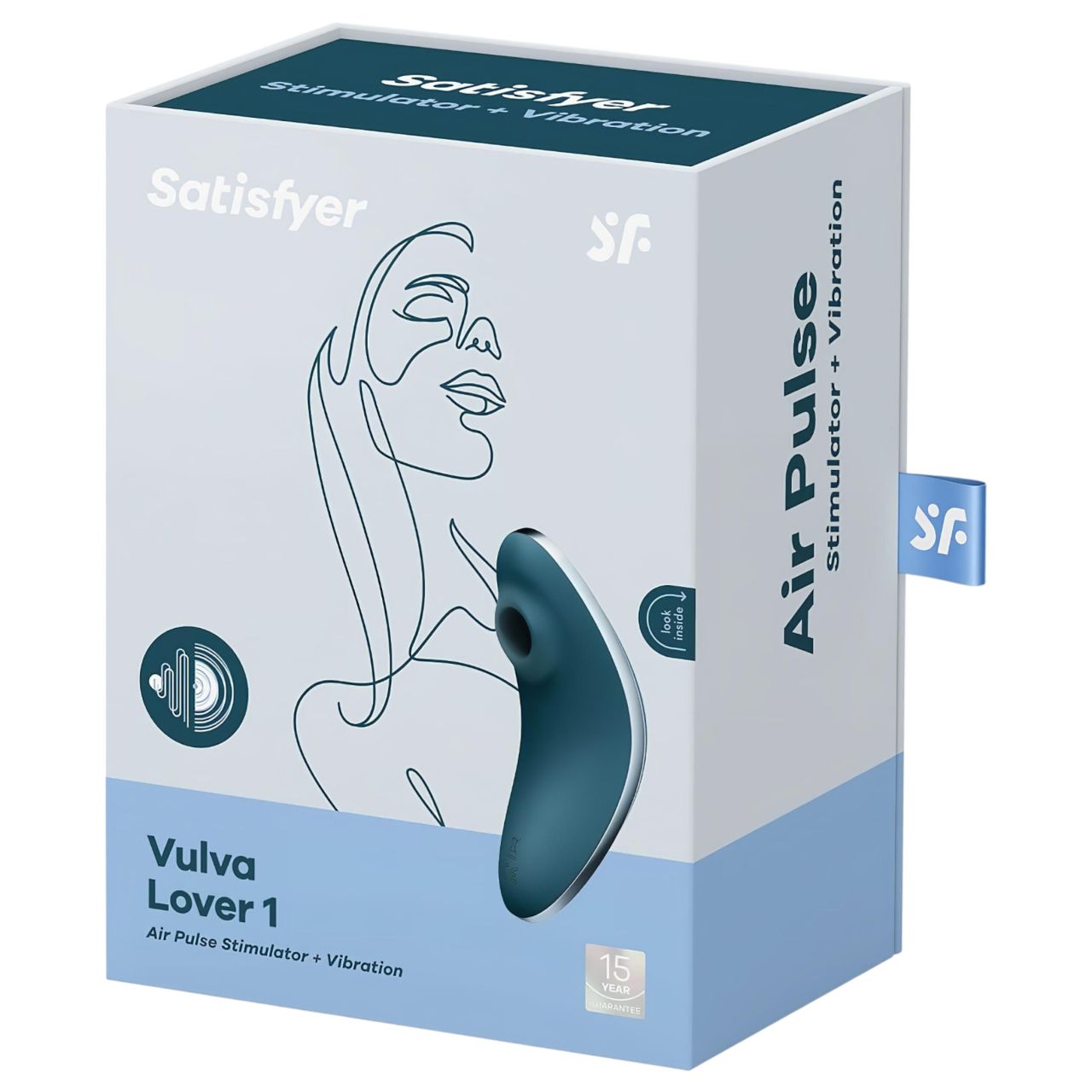 Satisfyer Vulva Lover 1 - akkus léghullámos csikló vibrátor (kék) Satisfyer Vulva Lover 1 - akkus léghullámos csikló vibrátor (kék)