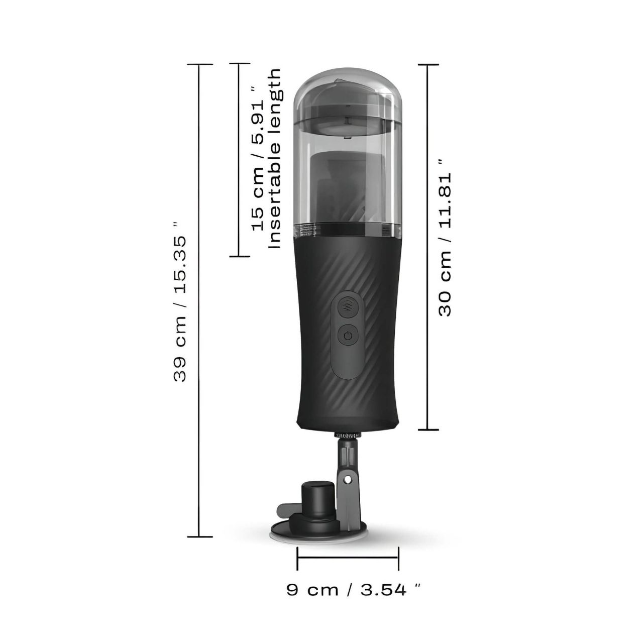 Dorcel Thrust Blow - akkus, lökő maszturbátor (fekete) Dorcel Thrust Blow - akkus, lökő maszturbátor (fekete)
